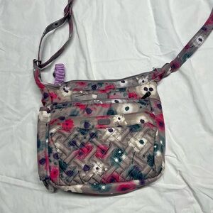 Lug floral crossbody bag